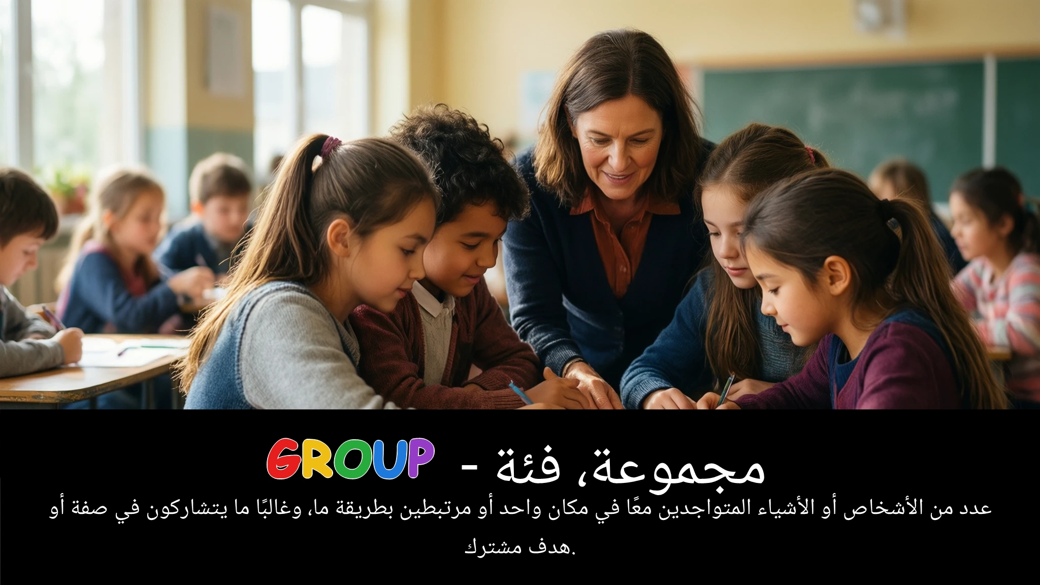 Arabic Illustration for group